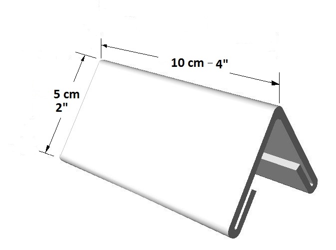 Portador informativo tamaño pequeño (2 lados) para escritorio